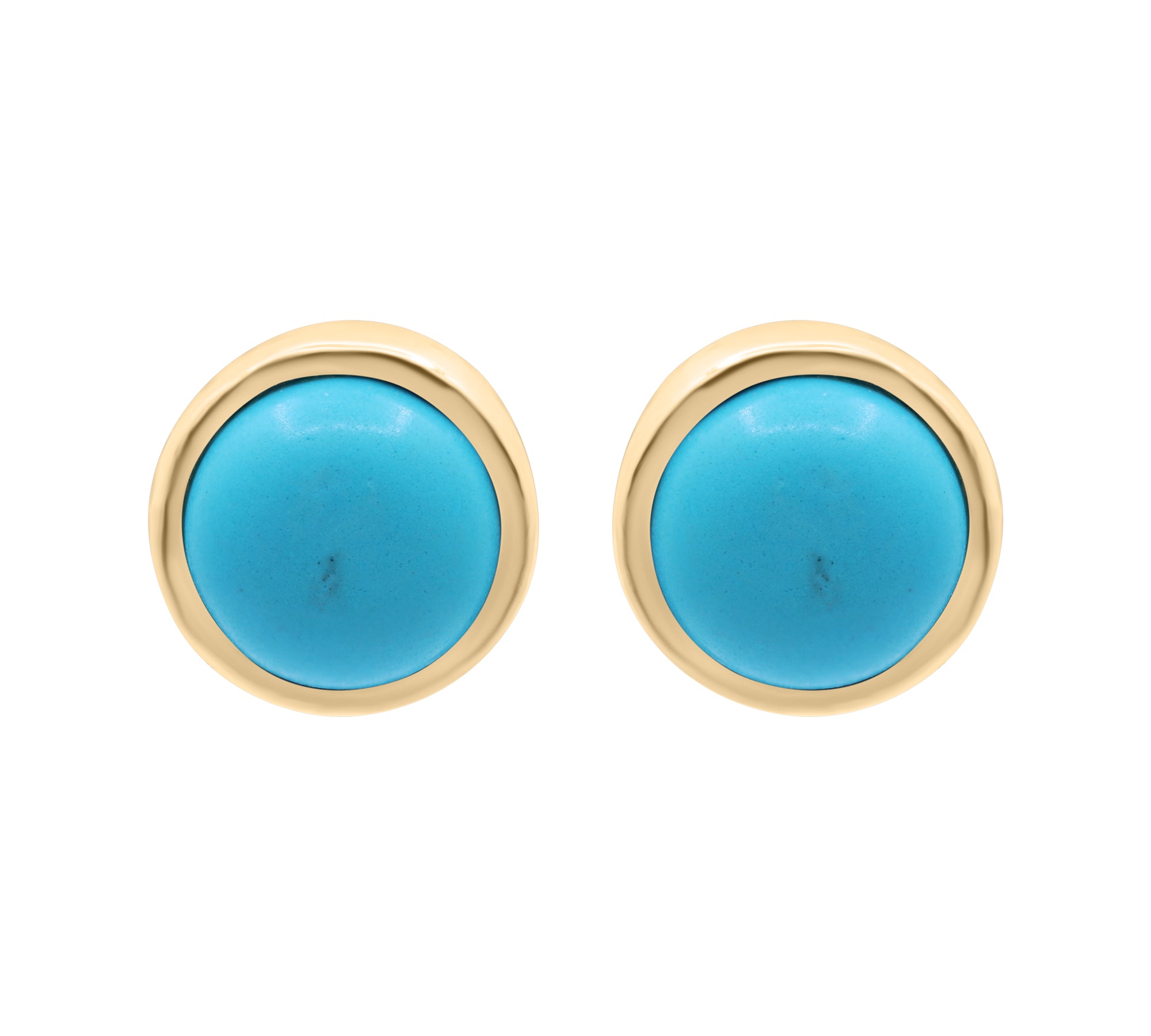 Natural Turquoise Gemstone 925 Sterling Silver Stud Earring