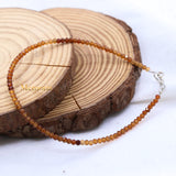 Natural Citrine Gemstone 925 Silver Bracelet