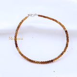 Natural Citrine Gemstone 925 Silver Bracelet