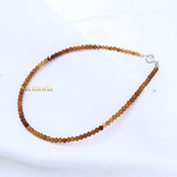 Natural Citrine Gemstone 925 Silver Bracelet