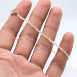 Natural White Topaz Gemstone 925 Silver Bracelet