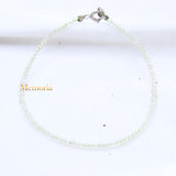 Natural White Topaz Gemstone 925 Silver Bracelet