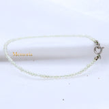 Natural White Topaz Gemstone 925 Silver Bracelet