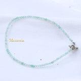 Natural Green Amethyst Gemstone 925 Silver Bracelet