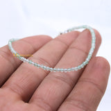 Natural Green Amethyst Gemstone 925 Silver Bracelet