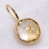 Natural Citrine 14k Yellow Gold Pendant