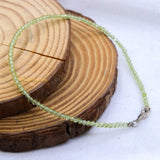 Natural Peridot Gemstone 925 Silver Bracelet