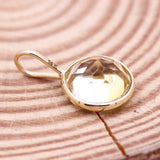 Natural Citrine 14k Yellow Gold Pendant