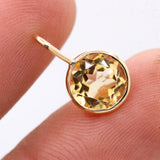 Natural Citrine 14k Yellow Gold Pendant