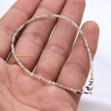 Natural Labradorite Gemstone 925 Silver Bracelet