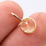 Natural Citrine 14k Yellow Gold Handcrafted Pendant