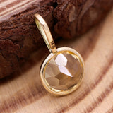 Natural Citrine 14k Yellow Gold Handcrafted Pendant