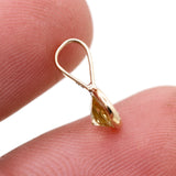 Natural Citrine 14k Yellow Gold Handcrafted Pendant