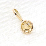 Natural Citrine 14k Yellow Gold Handcrafted Pendant