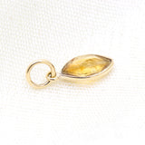 Natural Citrine 14k Yellow Gold Pendant For Her