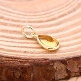 Natural Citrine Gemstone 14k Yellow Gold Pendant