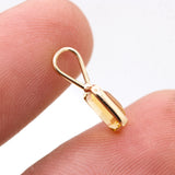 Natural Citrine Gemstone 14k Yellow Gold Pendant