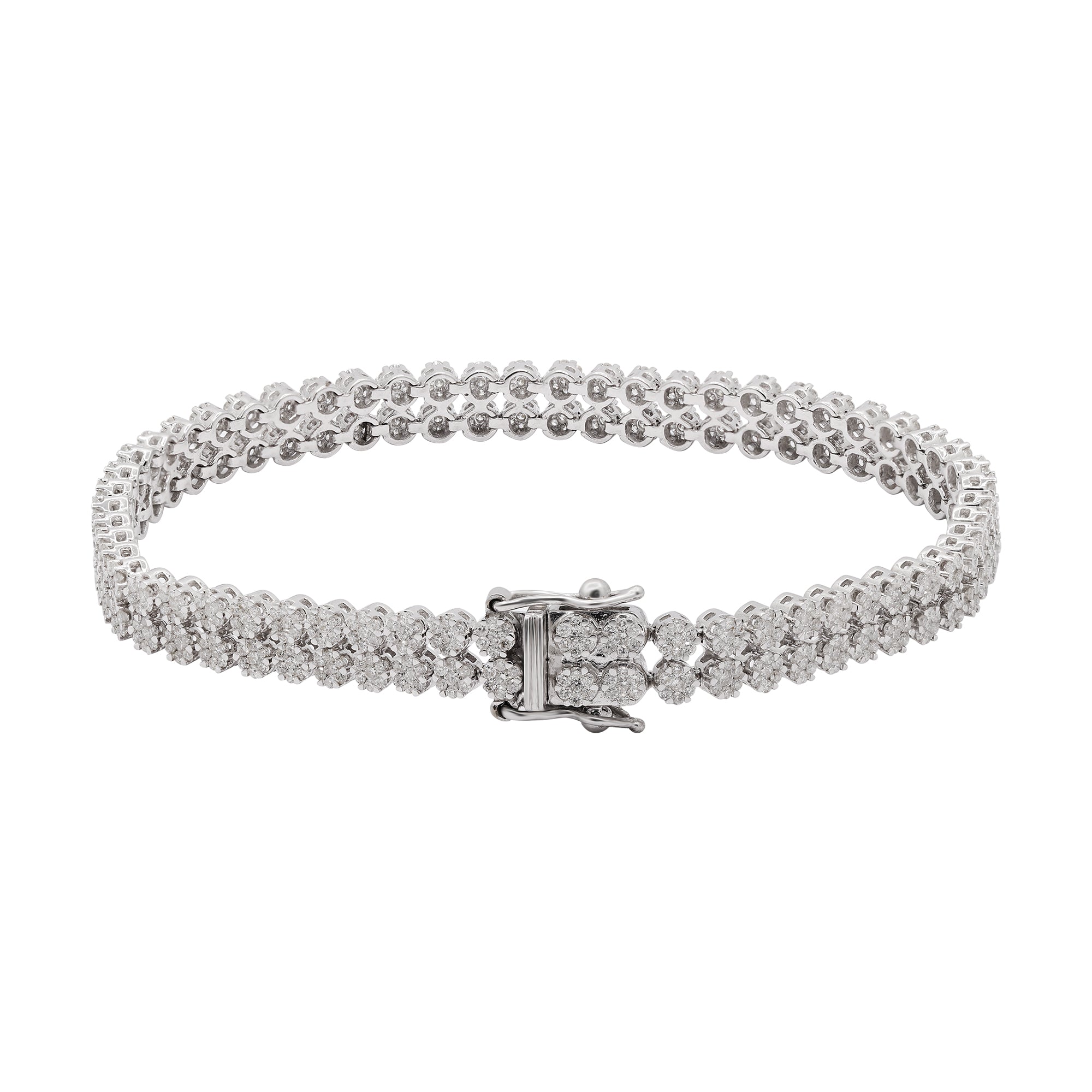 Tennis Bracelet 4.50 Ct Beautiful Real Diamond Tennis Bracelet Round Cut  14K White Gold F VS1 for Him for Her Apprasied and Certified - Etsy