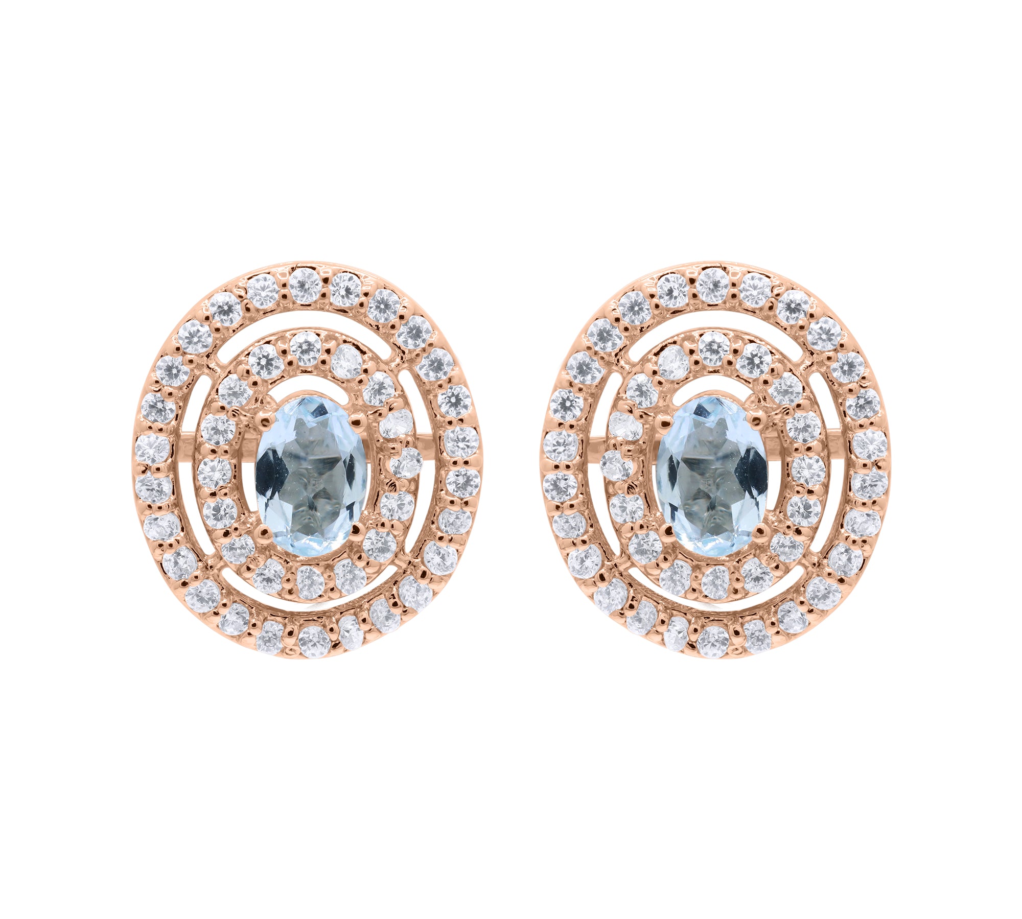 Cubic Zircon 925 Sterling Silver Stud Earring