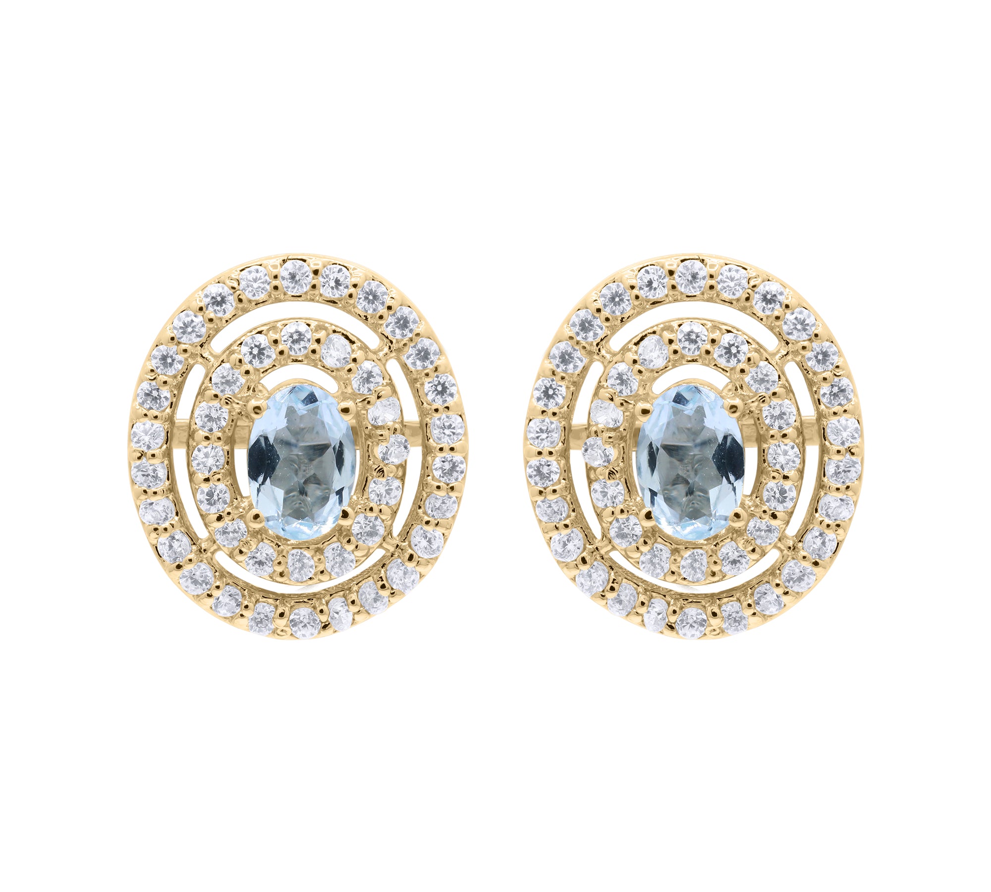 Cubic Zircon 925 Sterling Silver Stud Earring