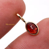 14k Yellow Gold Natural Garnet Gemstone Pendant