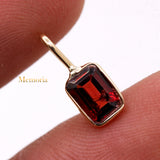 14k Yellow Gold Natural Garnet Gemstone Pendant