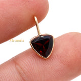 14k Yellow Gold Natural Garnet Gemstone Pendant