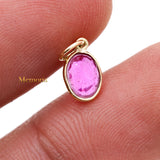 14k Yellow Gold Natural Ruby Gemstone Pendant