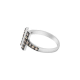 Adjustable Diamond 925 Sterling Silver Ring