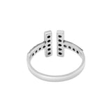 Adjustable Diamond 925 Sterling Silver Ring