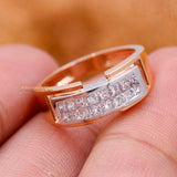 Precious Diamond 18k Rose Gold Band Ring