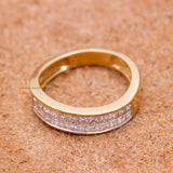 Natural Diamond 18k Yellow Gold Band Ring