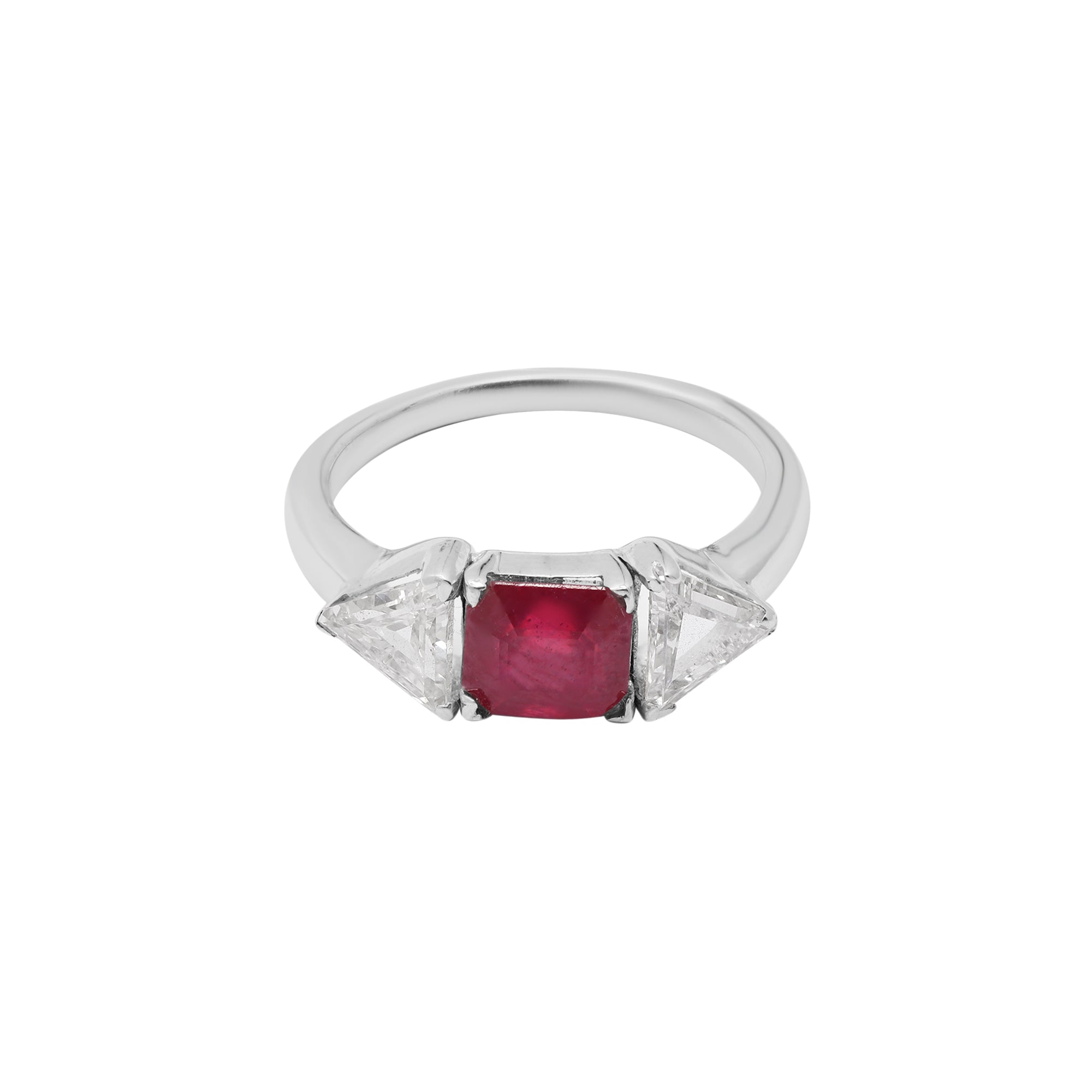Amazon.com: Gem And Harmony 1.00 Carat (ctw) Natural Ruby Ring in 14K White  Gold with 1/10 Carat (ctw) Diamonds: Clothing, Shoes & Jewelry