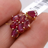 14k Yellow Gold Natural Ruby Gemstone Pendant