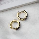Elegant Ruby Stone Hoop Earrings in Gold Plating Daily & Party Wear