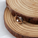 Natural Diamond Hoop Earrings Rose Gold Plated Elegant Everyday Luxury
