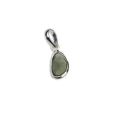 Natural Green Tourmaline Pendant 925 Sterling Silver Handmade Teardrop Gemstone Jewelry