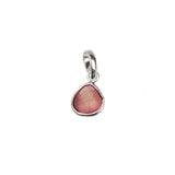 925 Sterling Silver Natural Watermelon Tourmaline Pendant Handmade Minimal Gemstone Pendant