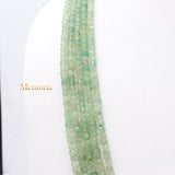 Gemstone Beads Strand Natural Emerald Round Faceted Healing Thread Necklace