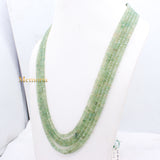 Gemstone Beads Strand Natural Emerald Round Faceted Healing Thread Necklace