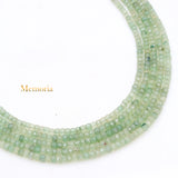 Gemstone Beads Strand Natural Emerald Round Faceted Healing Thread Necklace