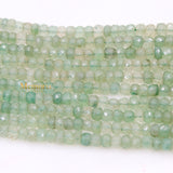 Gemstone Beads Strand Natural Emerald Round Faceted Healing Thread Necklace