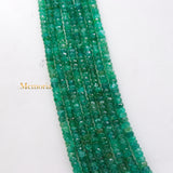 Buy Beads Strand Natural Emerald Round Faceted Gemstone Thread Necklace Wholesale