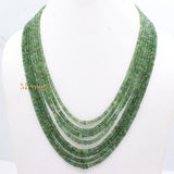 Wholesale Beads Strand Natural Emerald Round Faceted Gemstone Thread Necklace