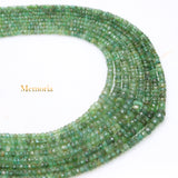 Wholesale Beads Strand Natural Emerald Round Faceted Gemstone Thread Necklace