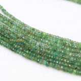 Wholesale Beads Strand Natural Emerald Round Faceted Gemstone Thread Necklace