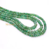 Sale Thread Necklace Natural Emerald Round Faceted Spiritual Healing Gemstone Beads Strand