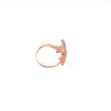 Butterfly 925 Sterling Silver Rose Gold Plated Gorgeous Ring